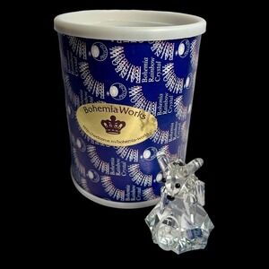 VTG Presiosa Bohemia Works Rainbow Crystal Aries Zodiac Figurine